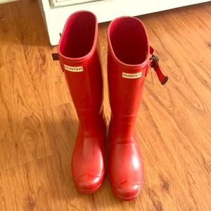 Red Women’s Hunter boots